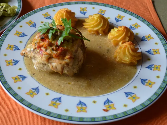 Gefüllte Hendltascherl