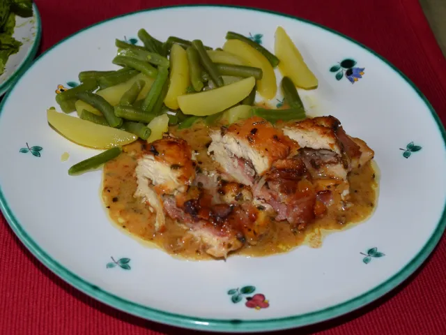 gefülltes Hühnerfilet