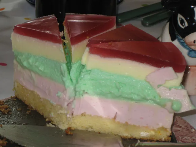 bunte Quarktorte