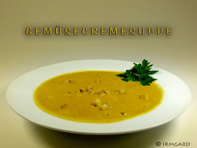 Gemüsecremesuppe