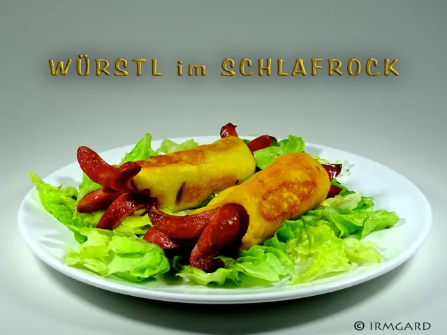 Würstl im Schlafrock