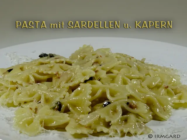 Pasta mit Sardellen und Kapern