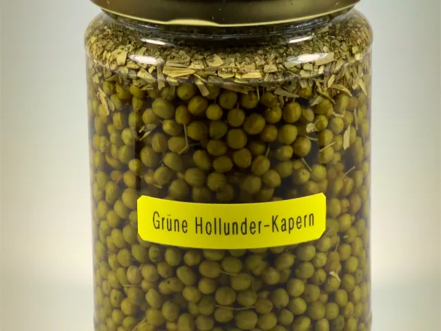 Grüne Holunder-Kapern