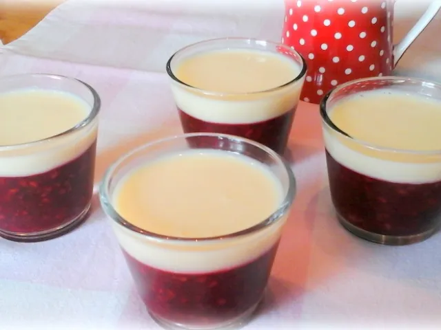 Rote Grütze mit Vanillesoße