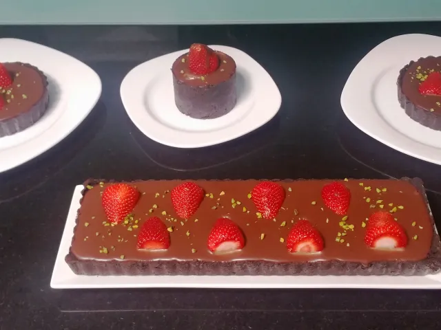 Erdbeer-Schokoladen Tarte