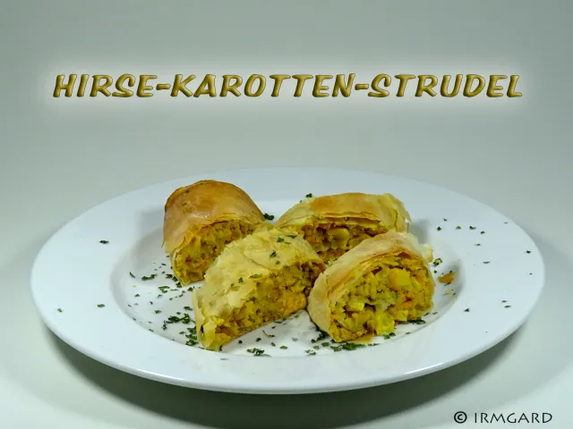 Hirse-Karotten-Strudel