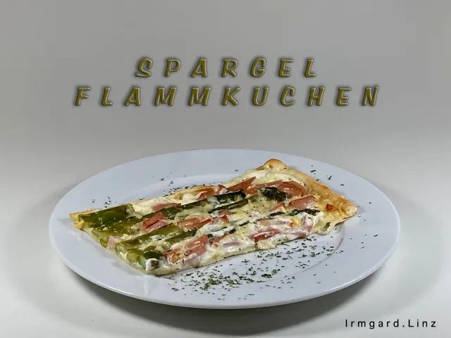 Spargelflammkuchen