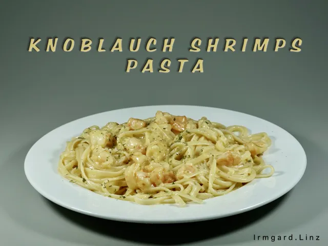 Knoblauch-Shrimps-Pasta