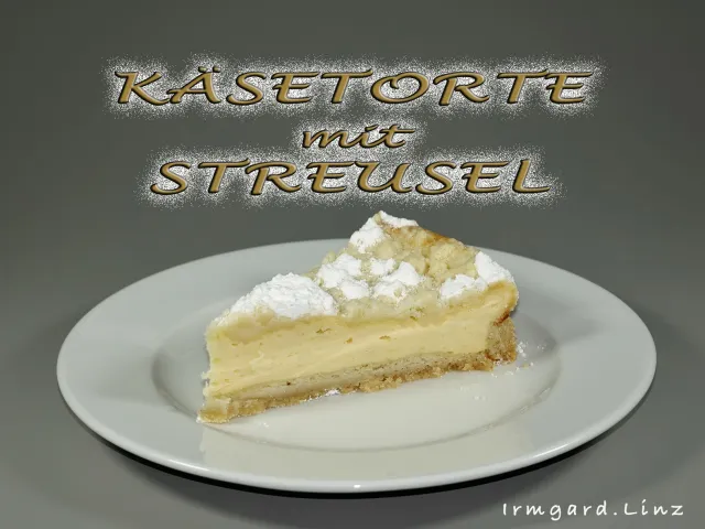 Käsetorte mit Streusel
