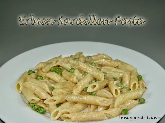 Erbsen-Sardellen-Pasta