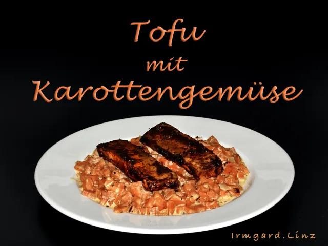 Tofu mit Karottengemüse