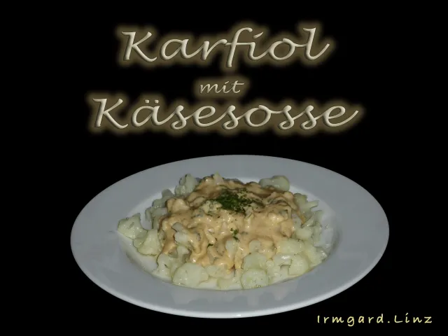 Karfiol mit Käsesosse