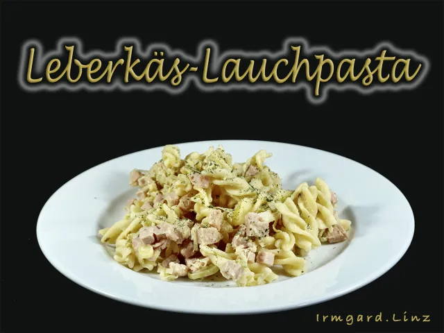 Leberkäs-Lauch-Pasta