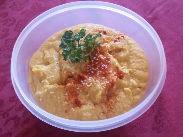 Hummus mit Kürbis