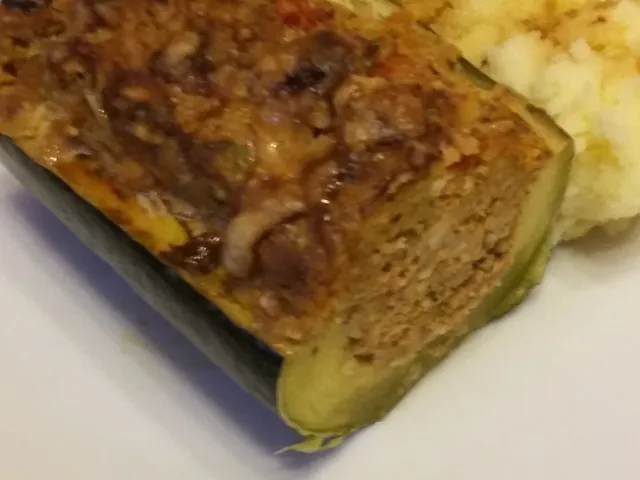 Überbackener Zucchini