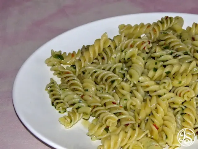 Fusilli mit Bärlauch und Chili