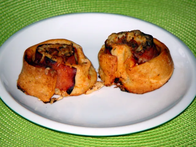 Zwiebel-Speck-Schnecken