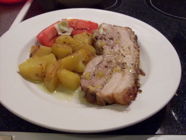 Kümmelbraten mit Braterdäpfel