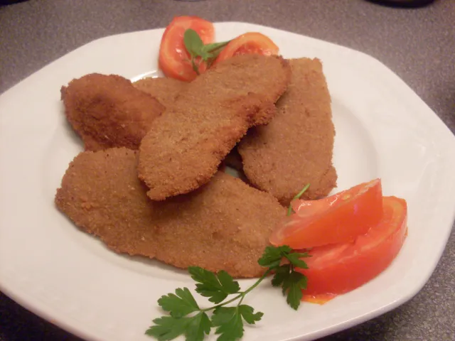 Panierte Erdäpfelscheiben