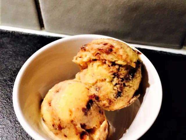 Backpflaumeneis ohne Eismaschine