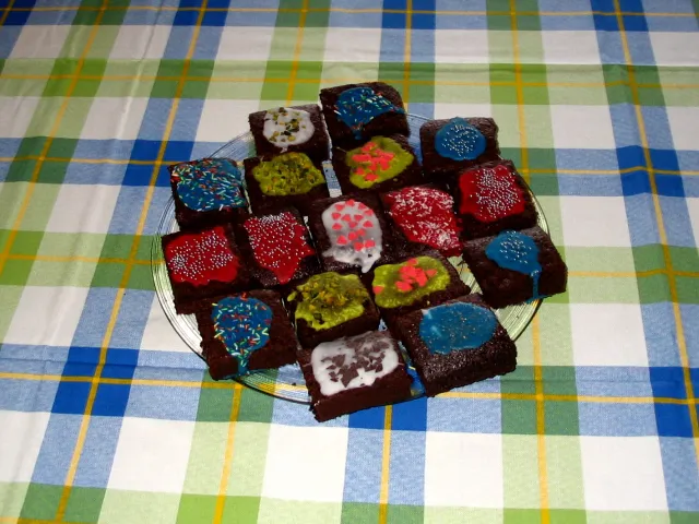 Bunte Brownies