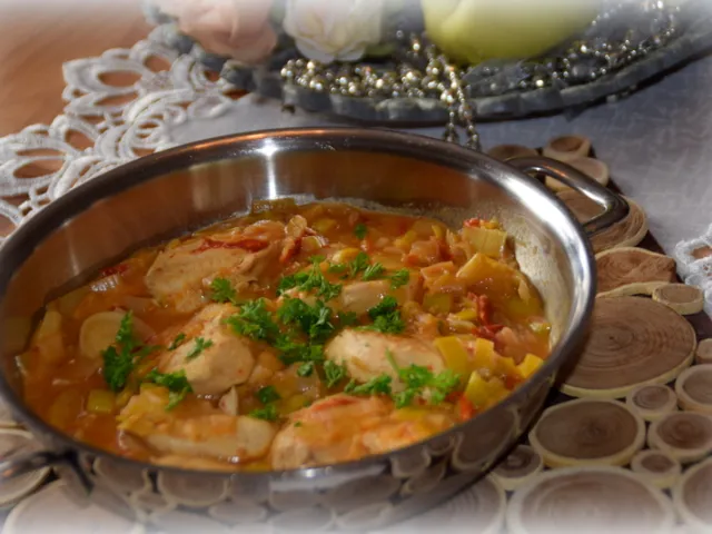 Bunte Hähnchenpfanne