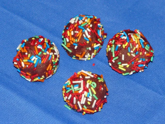 Einfache Schokopralinen