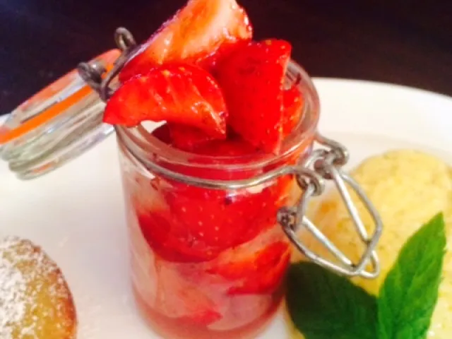 Marinierte Erdbeeren