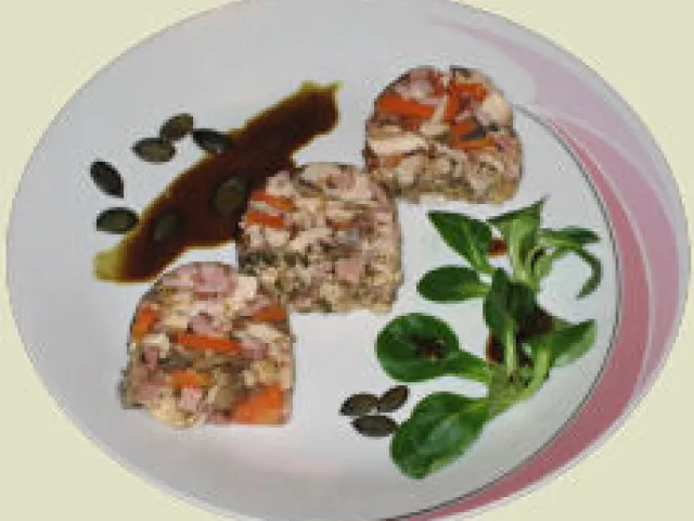 Hendl-Sulz mit Balsamico-Vinaigrette