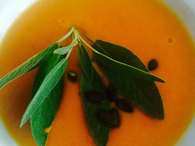 Kürbissuppe mit Orangenaroma
