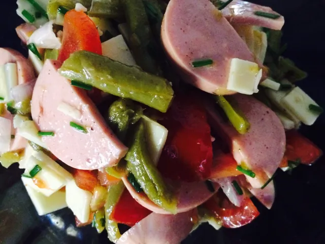 Spargel-Wurst Salat 