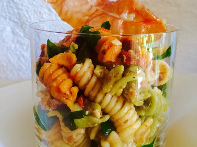 Italienischer Nudel -Salat mit Pecorino