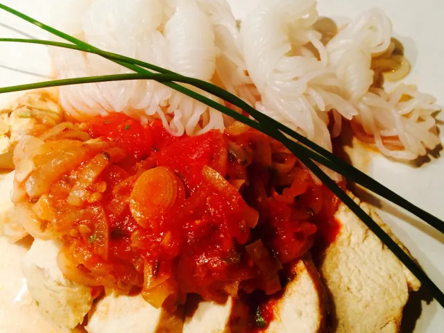 DEVIL CHICKEN ( Teufels Huhn ;-) ) mit KONJAK Nudeln 