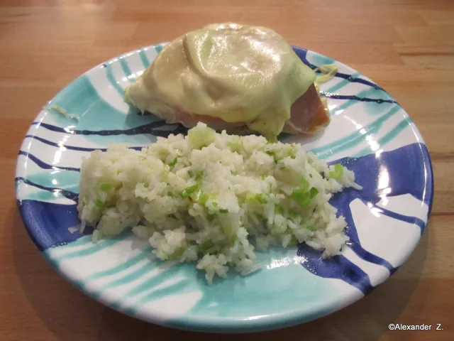 Hühnerfilet Ananas mit Lauchreis