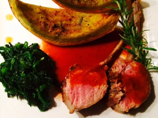 Lammfleisch in Rosmarinsauce