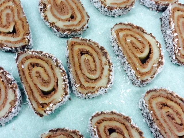 Nougat - Marzipan Schnecken