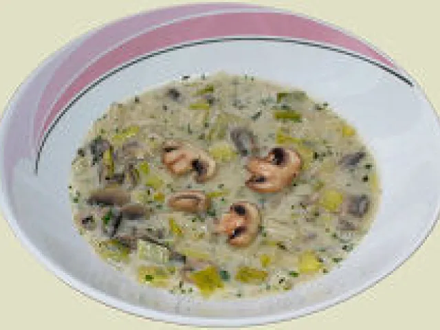 Schwammerl-Lauch-Suppe