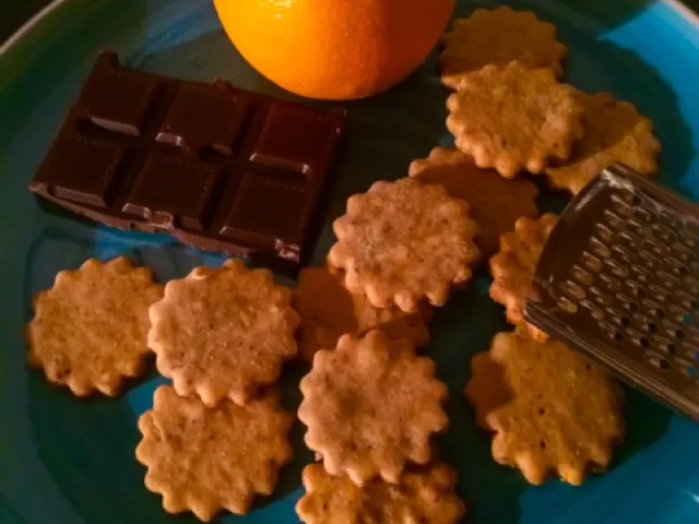 Orangen-Schokoladenkekse