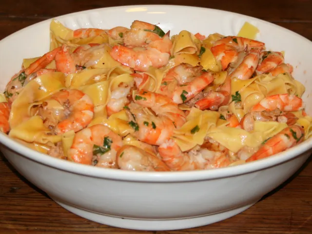 Fettuccine mit Scampi