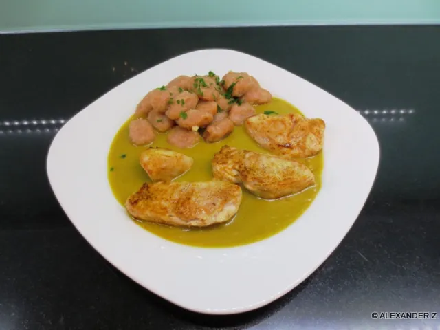 Putenbrust in Gemüsesauce 