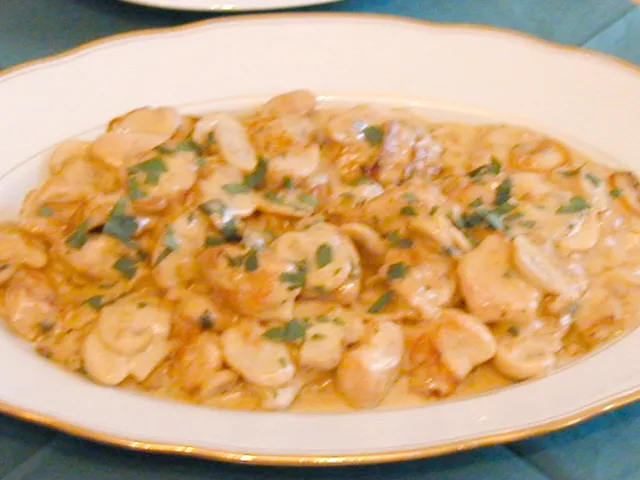 Putengeschnetzeltes mit Champignons