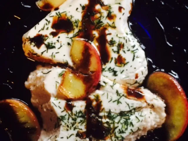 Räucherfischmousse mit Wasabirahm 