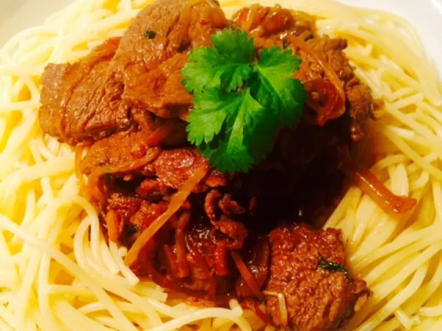 Scharfes asiatisches Geschnetzeltes 