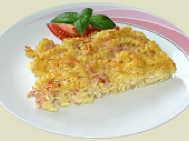 Überbackene Schinkennudeln