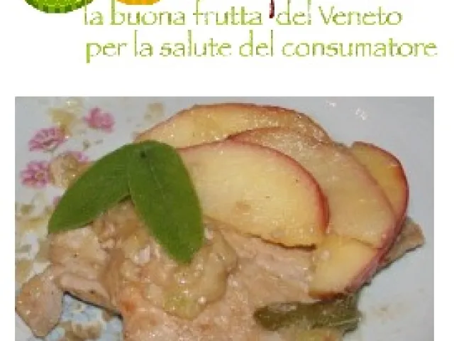 Schnitzel mit Äpfel