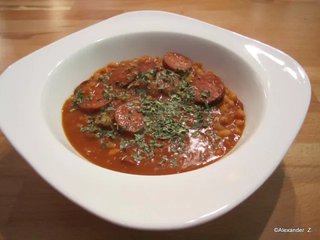 Spanischer Bohneneintopf