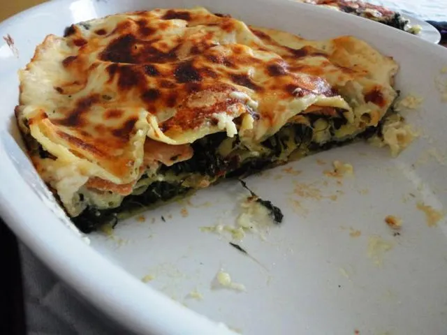 Spinat - Lachs - Lasagne