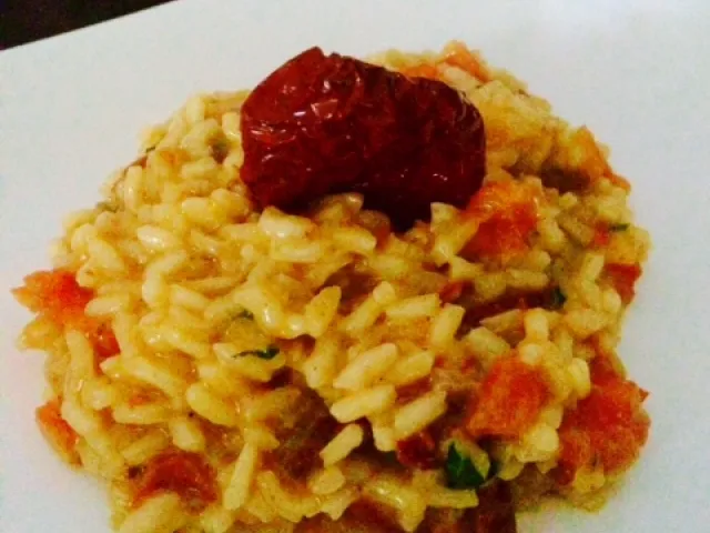 Tomaten-Rucola Risotto