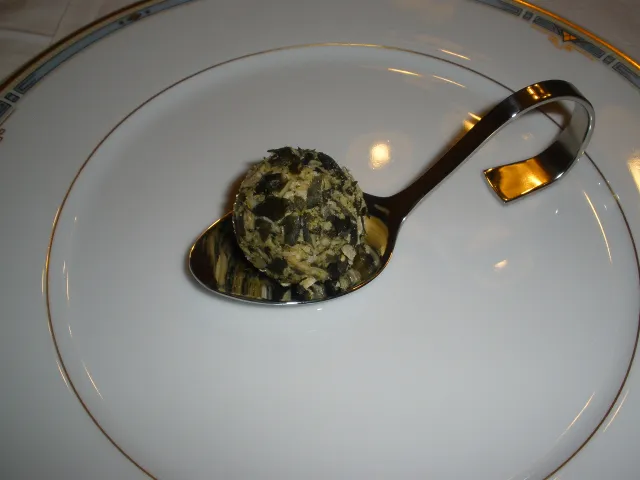 Weintraube in Gorgonzolacreme