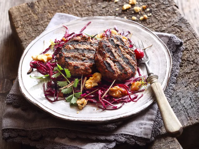 Wild-Fleischlaberl vom Weber Grill